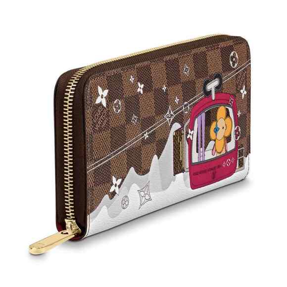 Louis Vuitton Holiday 2019 Vivienne Brown Damier Ebene Zippy Coin Purse Wallet - Picture 4 of 12